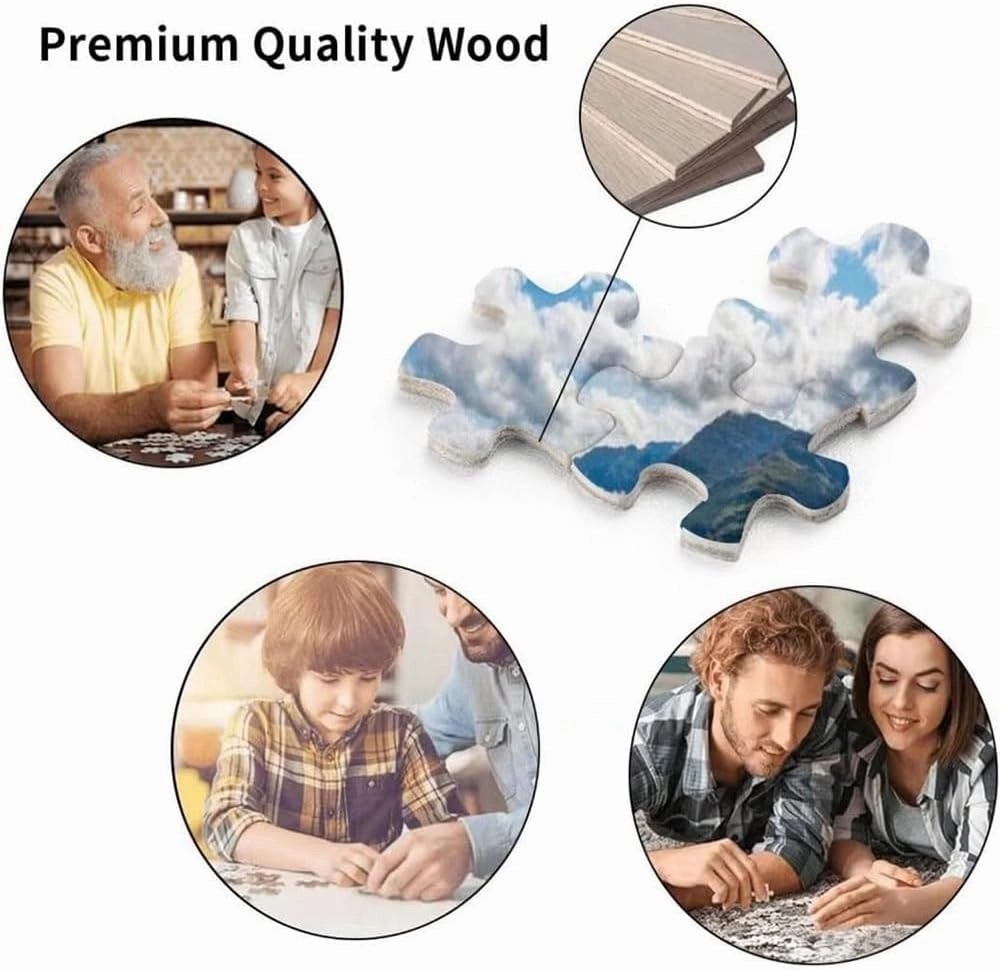 Wooden Puzzle - Boston Terrier Jigsaw Puzzle for Adults - Grassland Flowers Challenging Educational Game Fun Family Activities Farmhouse Puzzle Floor Props Kid Gift Unzip Toy Wooden Puzzles 500 Piece