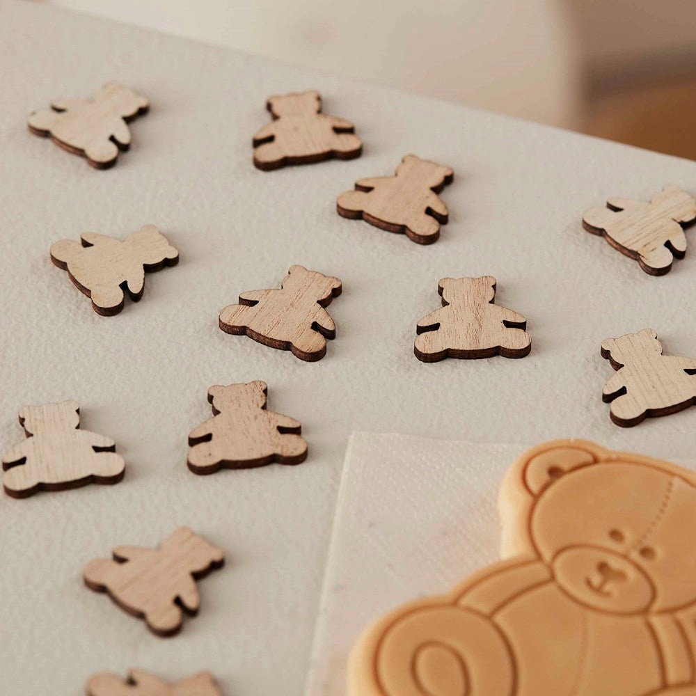 Wooden Teddy Bear Confetti