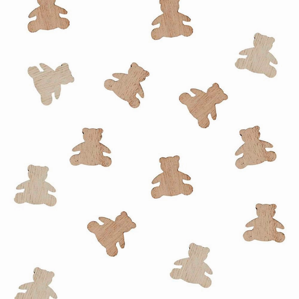 Wooden Teddy Bear Confetti