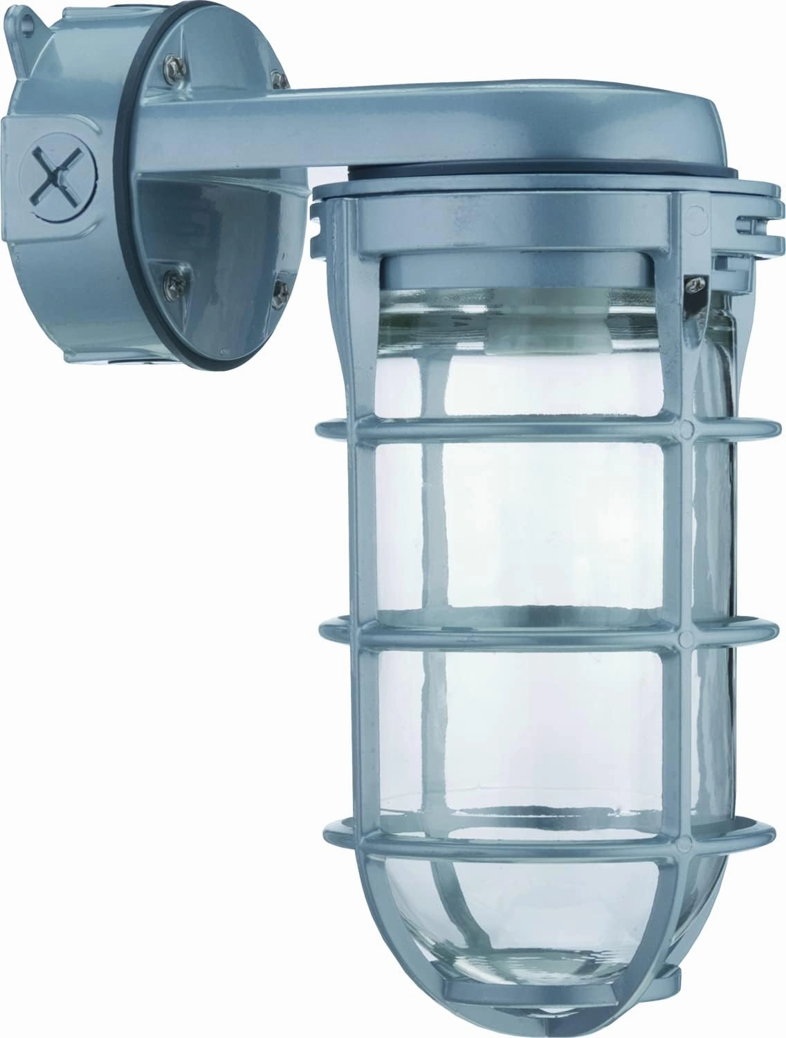 Woods Vandal Resistant Security Light (150W Incandescent Bulb) and Lithonia Lighting Incandescent Utility Vapor Tight Wall Mount Fixture