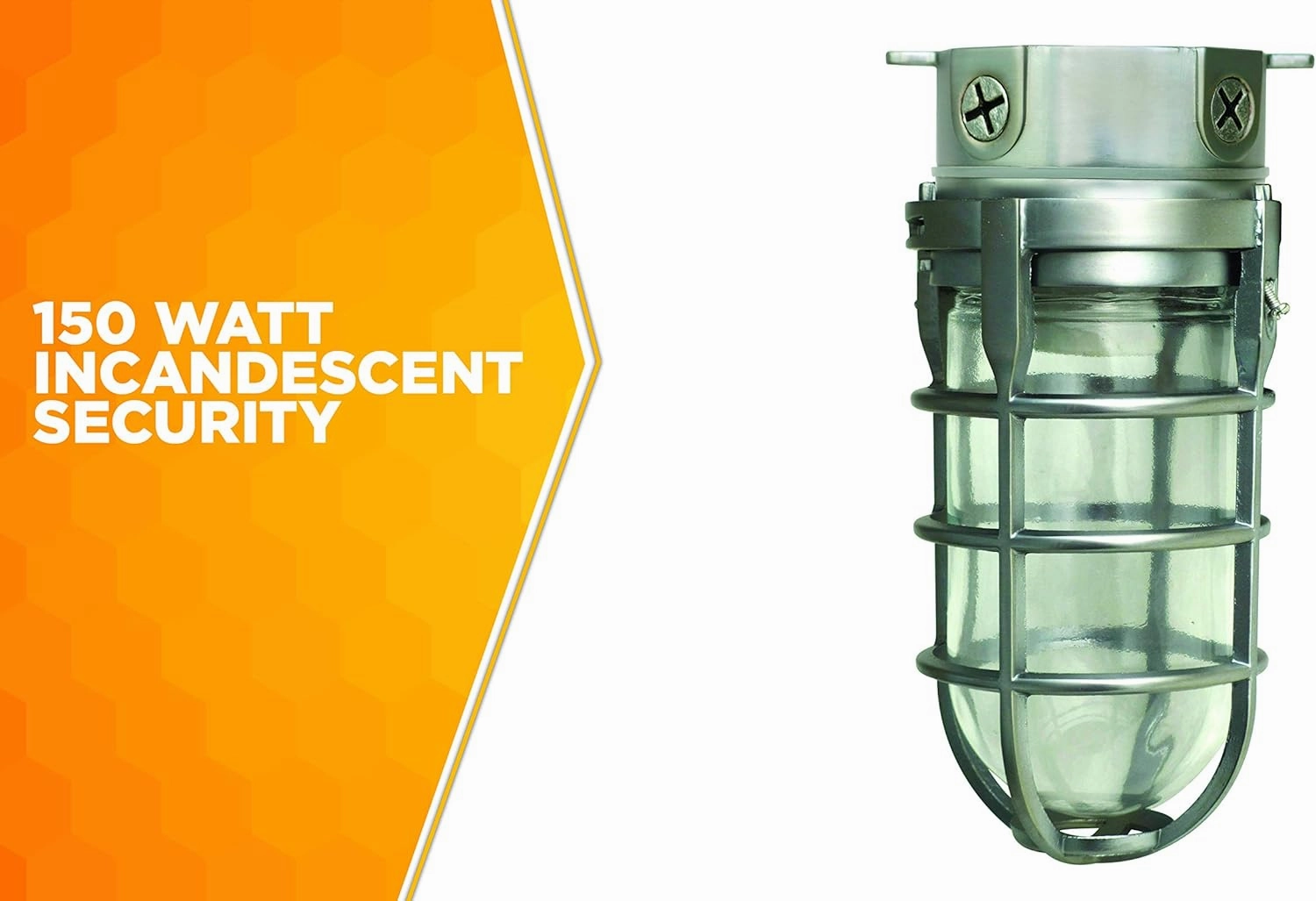 Woods Vandal Resistant Security Light (150W Incandescent Bulb) and Lithonia Lighting Incandescent Utility Vapor Tight Wall Mount Fixture