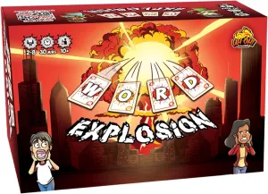 Word Explosion: Strategic Letter-Based Family-Friendly Party Game | Easy Game for Adults, Teens & Kids for Travel and Game Night| 2-8 Players, Ages 10 