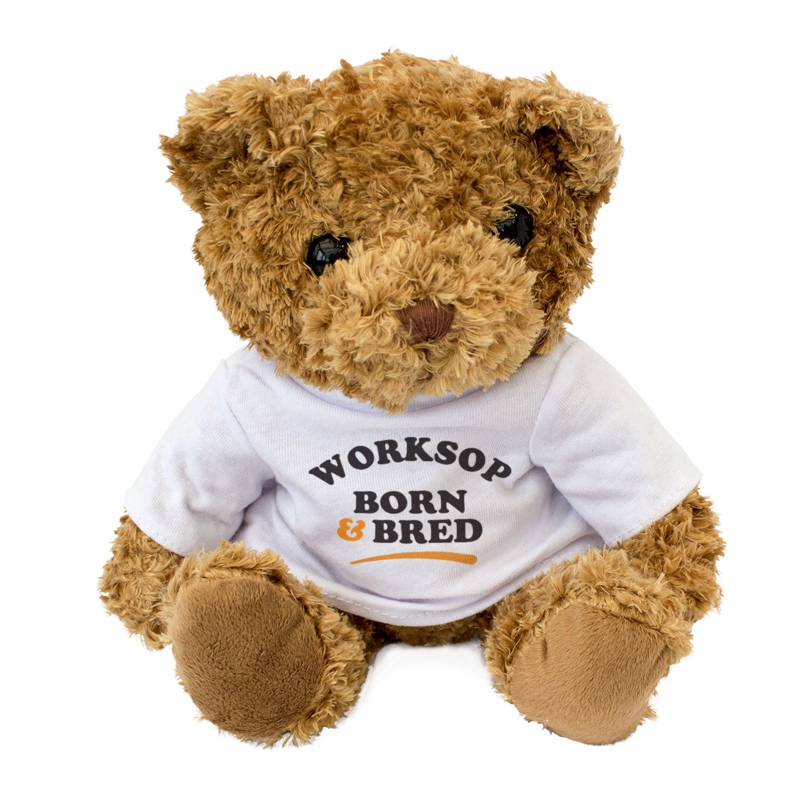 WORKSOP BORN & BRED - Teddy Bear - Cute Cuddly Soft - Gift Present