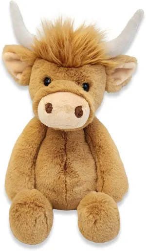 World's Softest Plush Highlandee Cow, Lushee, Large, 16" Stuffed Animal for Baby, Toddler, Kids, Adults - Soft, Huggable Stuffed Cow- Adorable Toy Made from Kid-Friendly, Quality Materials