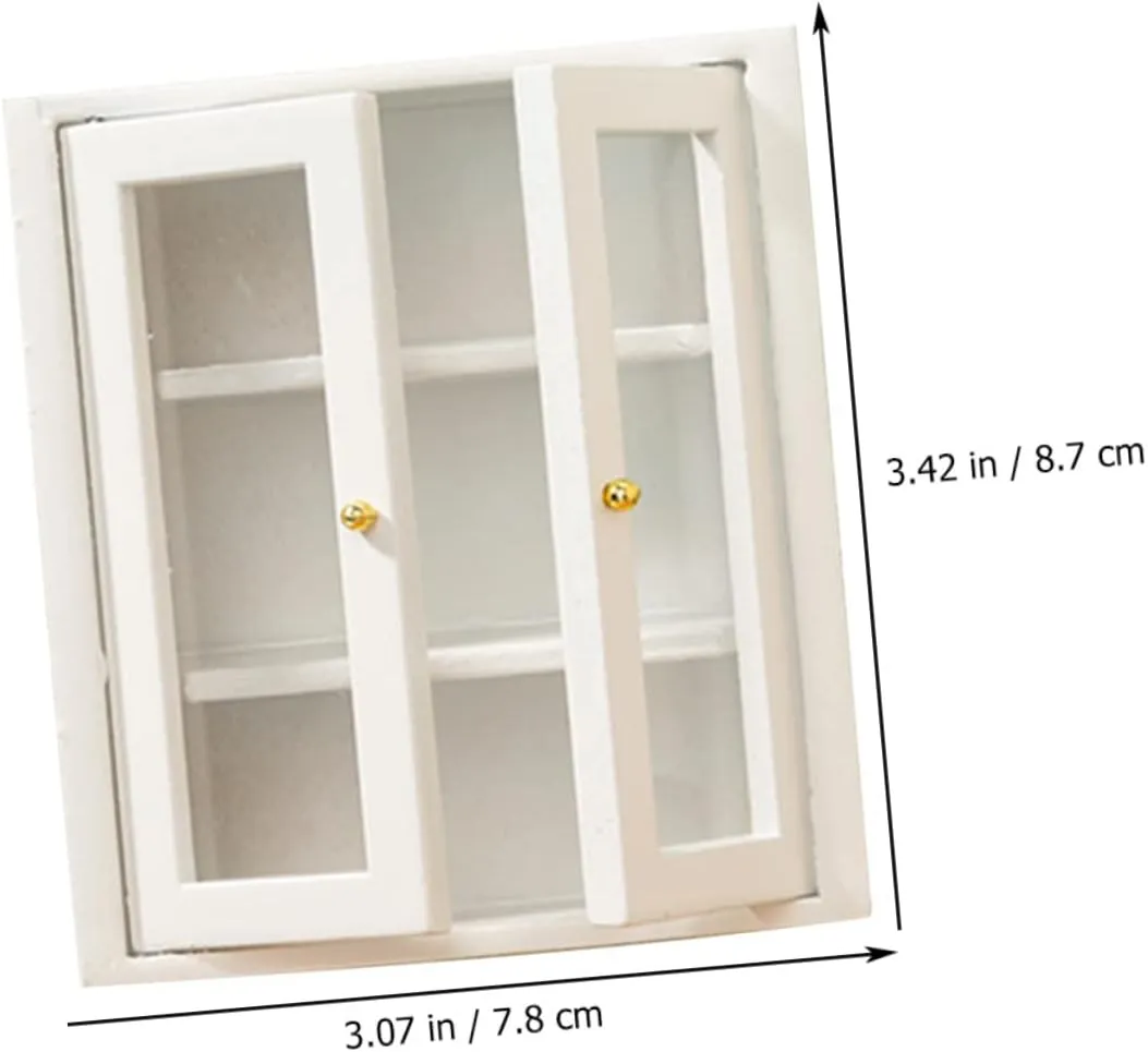 Yardwe 4pcs Tiny Cabinet Miniature Furniture for Dollhouse Decoration Realistic Micro Landscape Decor for Mini House Collectibles and Educational Play