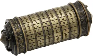 yofit Da Vinci Code Mini Cryptex Lock Puzzle Box with Hidden Compartments for Notes Paper Money Rings Jewelry, Anniversary Romantic Birthday Gifts for Her Men Women Girlfriend