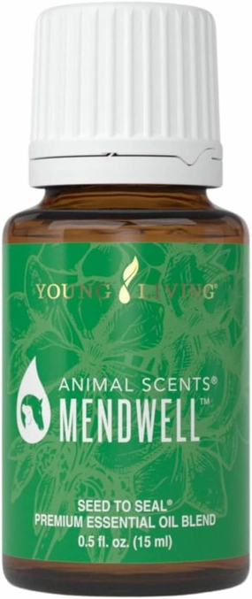 Young Living Animal Scents Mendwell, 15ml | Animal Care | Pet Essential | Supports Healthy-Looking Coat & Skin | Soothes and Moisturizes Sensitive, Dry Skin | Infused with Essential Oils