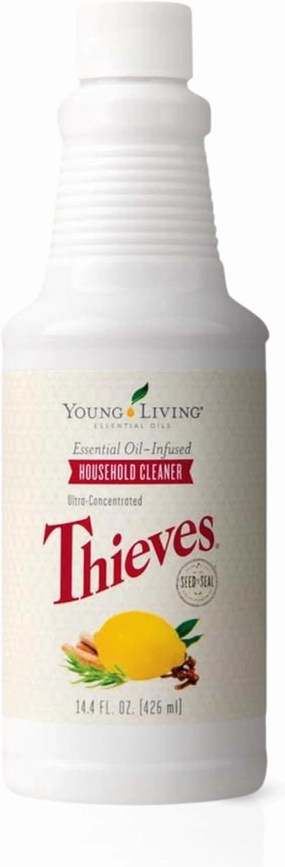 Young Living Thieves Household Cleaner 14.4 oz, Plant-Based All-Purpose Cleaner with Essential Oils, Safe for Floors, Mirrors, Carpets & Pet Areas