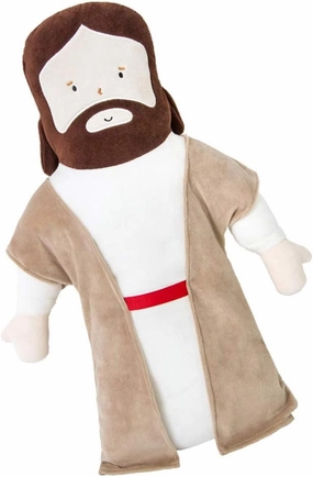 Zerodeko 1pc Adorable Jesus Pattern Plush Cushion Toy Soft Pillow High Resilience Plush Doll for Comfort and Decoration for Living Use