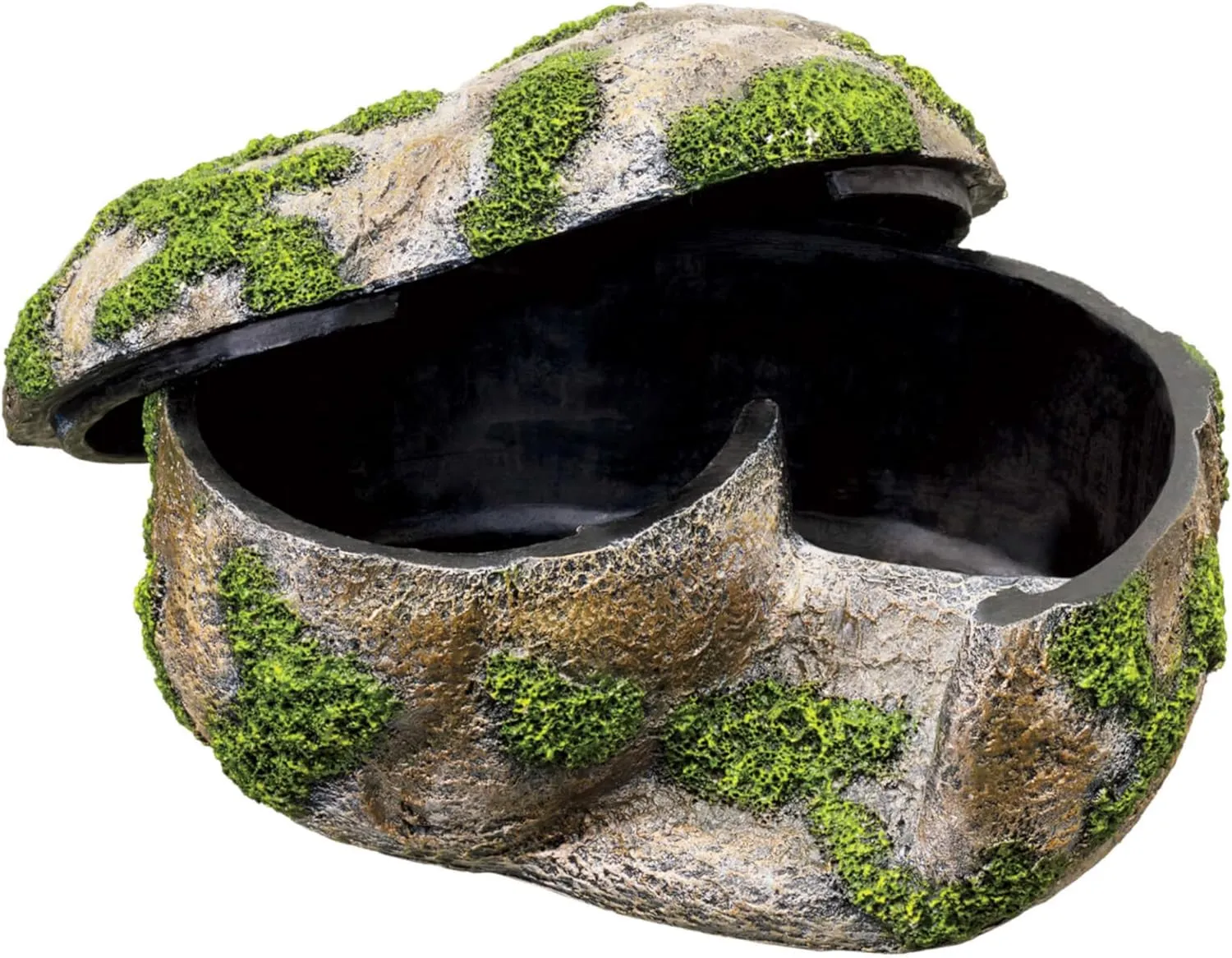 Zilla Pet Terrarium Rock Lair, Reptile Hide for Lizards, Geckos and More, Medium