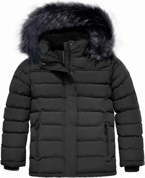 ZSHOW Girls' Puffer Jacket Soft Fleece Lined Warm Hooded Winter Coat