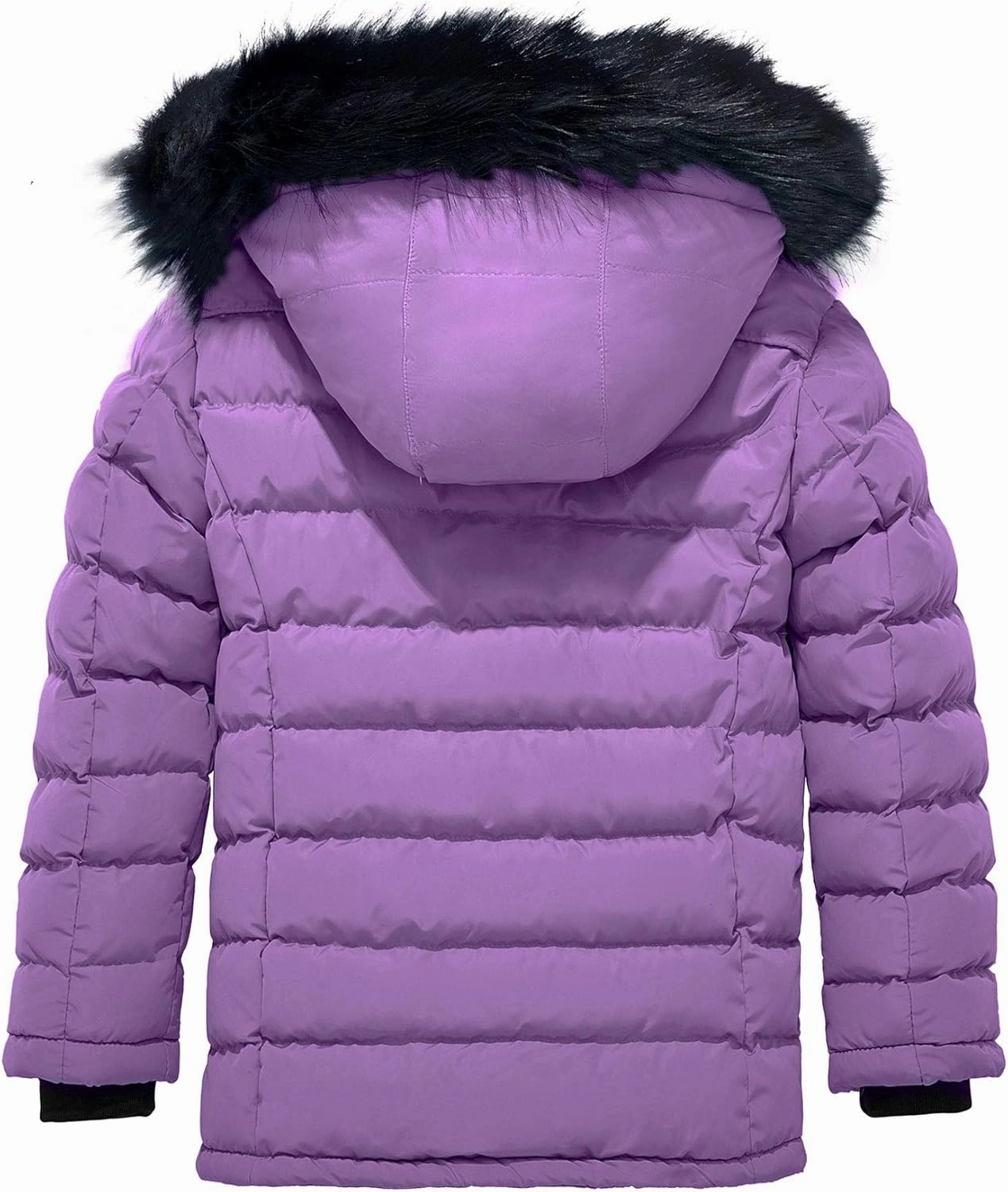 ZSHOW Girls' Puffer Jacket Soft Fleece Lined Warm Hooded Winter Coat