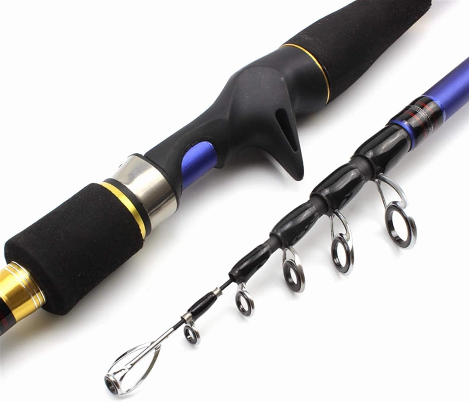 ZYHYD High Carbon 1.8m 2.1m 2.4m 2.7m Rotating Casting Fishing Rod Telescopic Trout Travel Rod Bait Weight 7-28g ZYHYD (Color : Casting Rod, Length : 2.1 m)
