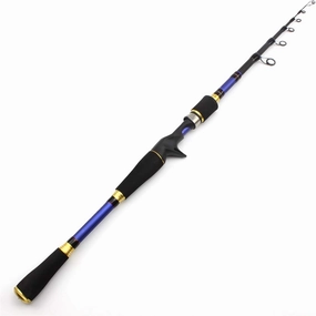 ZYHYD High Carbon 1.8m 2.1m 2.4m 2.7m Rotating Casting Fishing Rod Telescopic Trout Travel Rod Bait Weight 7-28g ZYHYD (Color : Casting Rod, Length : 2.1 m)